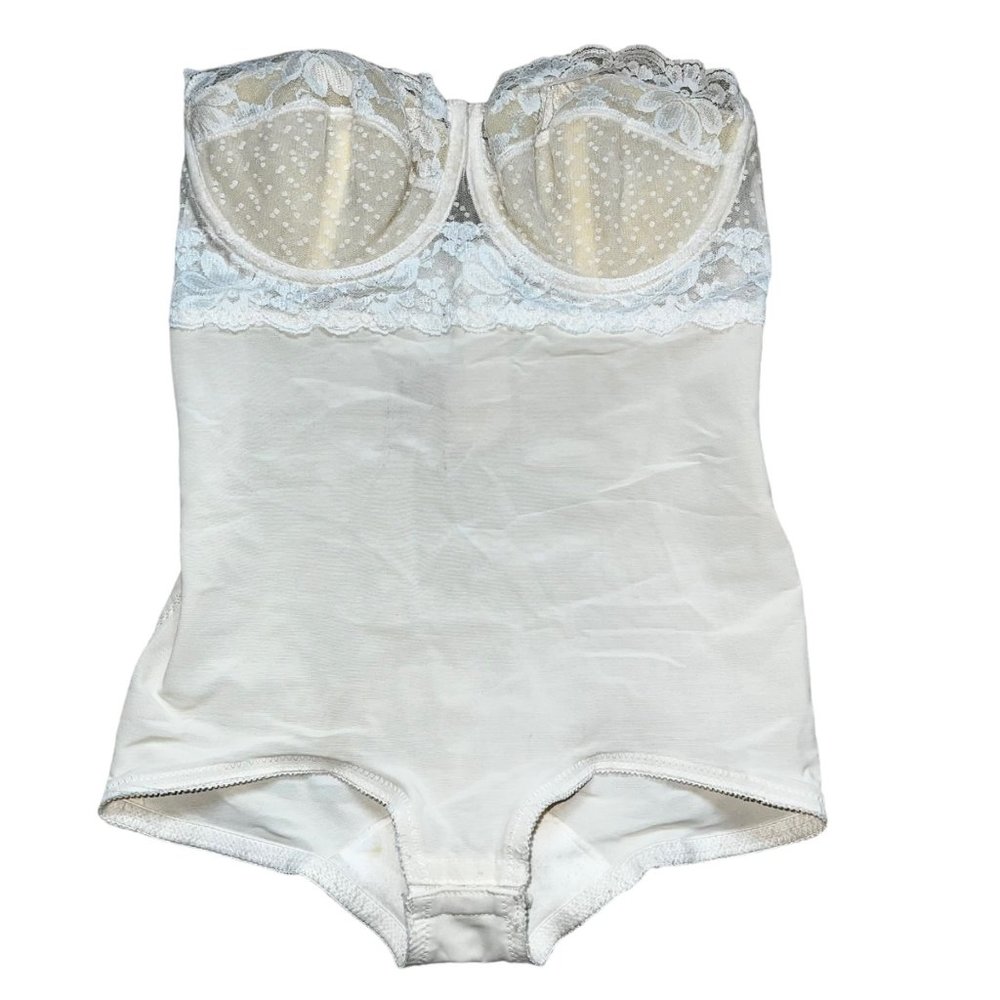Dolores Poirette Lace Push Up Bra Size 36 Style 149C Vintage Bodysuit